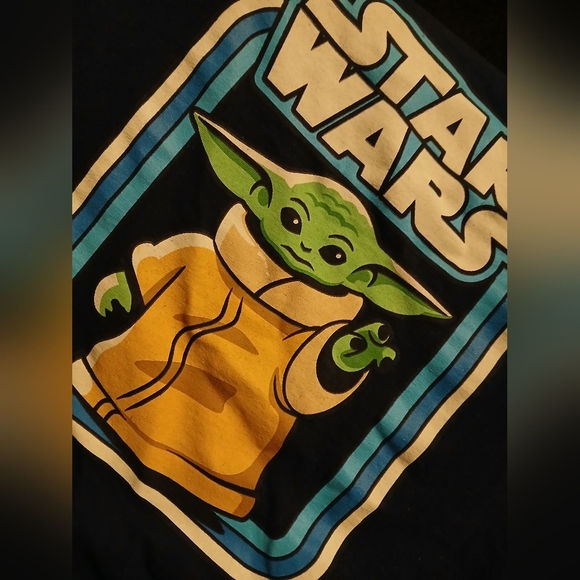 Kids large Yoda star wars print t'shirt - Picture 2 of 4